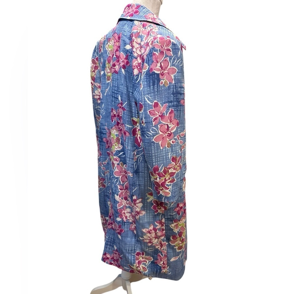 Amanda Smith Floral Blue dress set dress (2pcs) size 12 - Picture 5 of 10